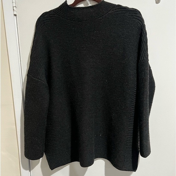 Mock neck grey sweater - Picture 1 of 4